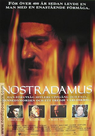 Nostradamus 1994 movie poster Amanda Plummer Julia Ormond Rutger Hauer Roger Christian