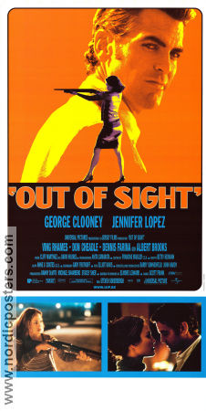 Out of Sight 1998 movie poster George Clooney Jennifer Lopez Ving Rhames Steven Soderbergh