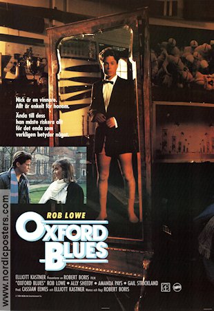 Oxford Blues 1984 poster Rob Lowe Ally Sheedy Amanda Pays Robert Boris Skola Sport