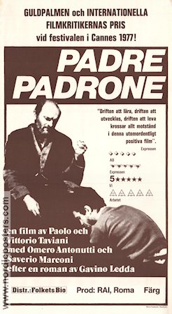 Padre padrone 1977 poster Omero Antonutti Paolo Taviani