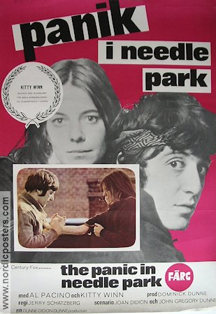 The Panic in Needle Park 1971 movie poster Al Pacino Kitty Winn