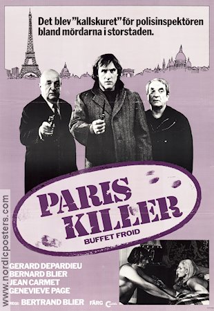 Paris Killer 1979 poster Gerard Depardieu Bertrand Blier
