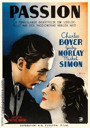 Glamour 1934 movie poster Charles Boyer Gaby Morlay