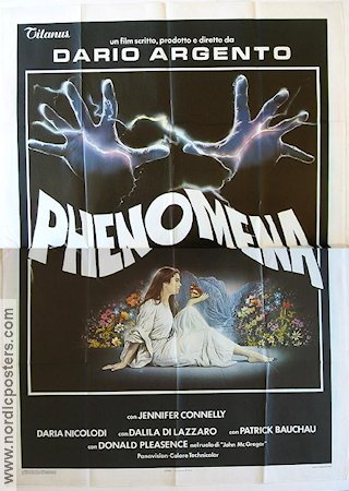 Phenomena 1985 movie poster Dario Argento Jennifer Connelly