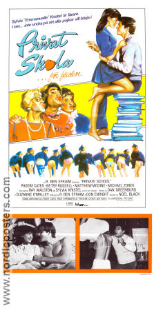 Private School 1983 movie poster Phoebe Cates Betsy Russell Matthew Modine Noel Black School