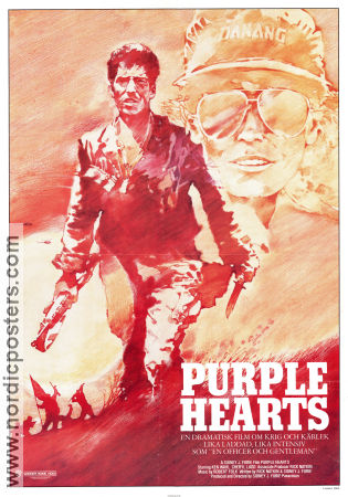 Purple Hearts 1984 movie poster Ken Wahl Cheryl Ladd Sidney J Furie War