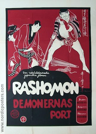 Rashomon 1953 poster Toshiro Mifune