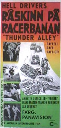 Thunder Alley 1967 poster Annette Funicello