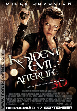 Resident Evil Afterlife 2010 movie poster Milla Jovovich Ali Larter Paul WS Anderson