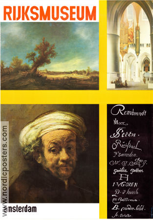 Rijksmuseum Amsterdam 1986 affisch Rembrandt