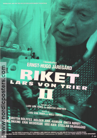 Riget 2 1997 movie poster Ernst-Hugo Järegård Lars von Trier Medicine and hospital From TV Denmark