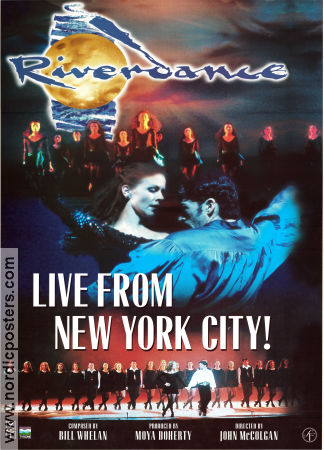 Riverdance: The Show 1995 poster Michael Flatley Jean Butler Anuna John McColgan Dans