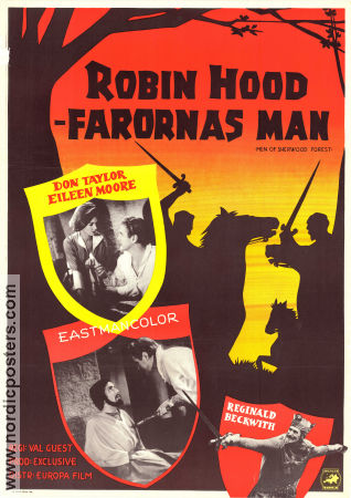 Robin Hood farornas man 1954 poster Dean Taylor Reginald Beckwith Eileen Moore Val Guest Hitta mer: Robin Hood