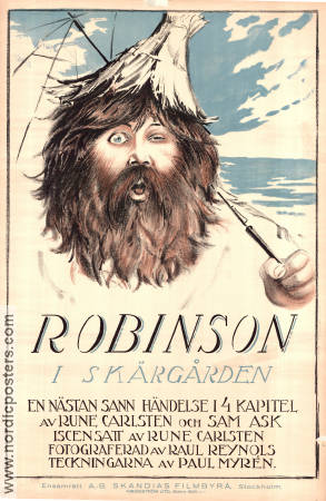 Robinson i skärgården 1920 poster Eric Lindholm Rune Carlsten