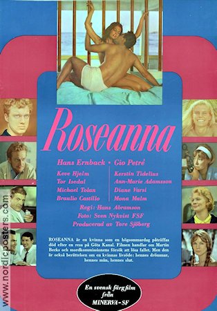 Roseanna 1967 movie poster Hans Ernback Gio Petré