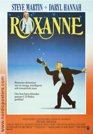 Roxanne 1987 movie poster Steve Martin Daryl Hannah Rick Rossovich Fred Schepisi