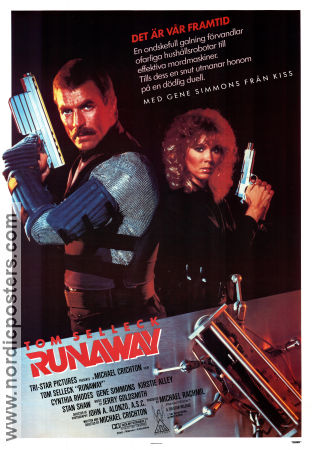 Runaway 1984 poster Tom Selleck Michael Crichton