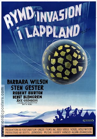 Rymdinvasion i Lappland 1959 movie poster Barbara Wilson Åke Grönberg