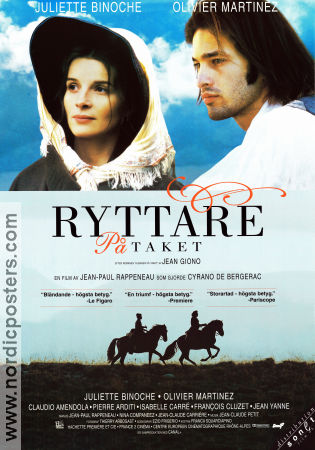Ryttare på taket 1994 movie poster Juliette Binoche Horses