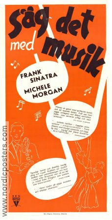 Higher and Higher 1944 movie poster Frank Sinatra Michele Morgan Jack Haley Tim Whelan Musicals