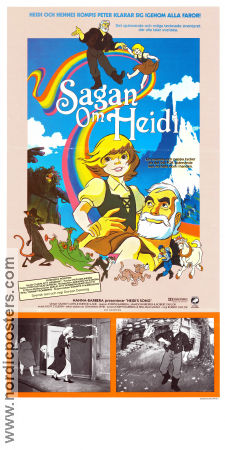 Heidi´s Song 1982 movie poster Robert Taylor Animation Production: Hanna-Barbera Mountains