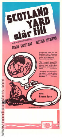 Information Received 1961 movie poster Sabine Sesselmann William Sylvester Hermione Baddeley Robert Lynn Police and thieves