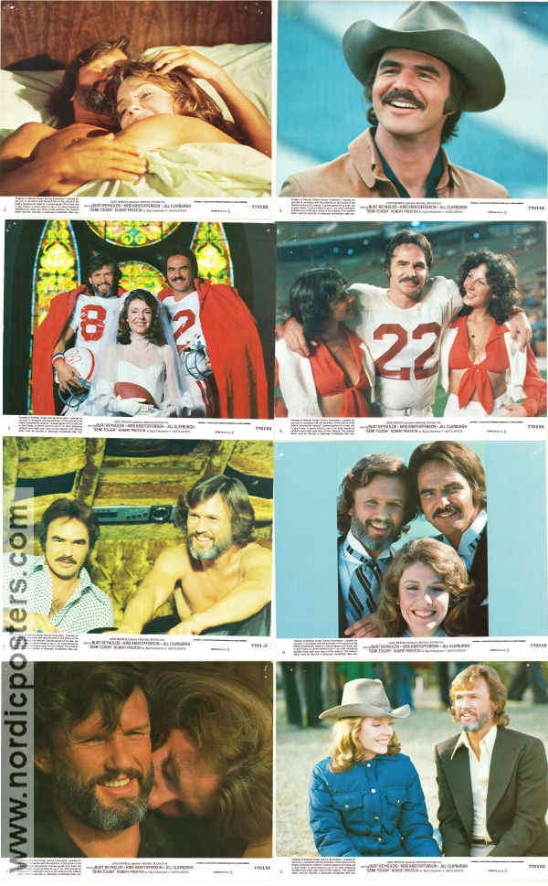 Semi-tough 1977 lobby card set Burt Reynolds Kris Kristofferson Jill Clayburgh Michael Ritchie