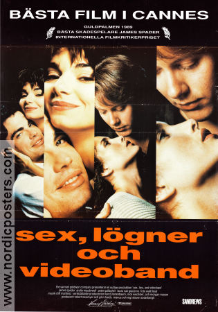 Sex Lies and Videotape 1989 poster Andie MacDowell Steven Soderbergh