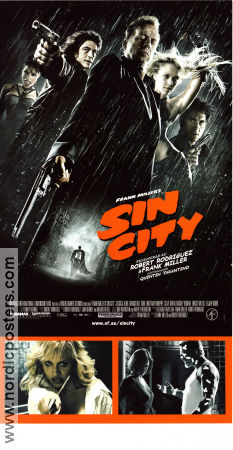 Sin City 2005 movie poster Frank Miller Mickey Rourke Bruce Willis Jessica Alba Robert Rodriguez From comics