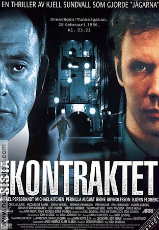 Sista kontraktet 1998 movie poster Mikael Persbrandt Michael Kitchen Pernilla August Kjell Sundvall Police and thieves