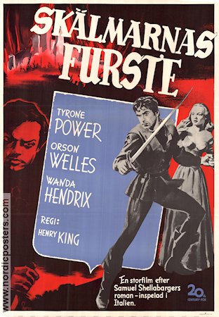 Prince of Foxes 1949 movie poster Tyrone Power Orson Welles Wanda Hendrix Henry King