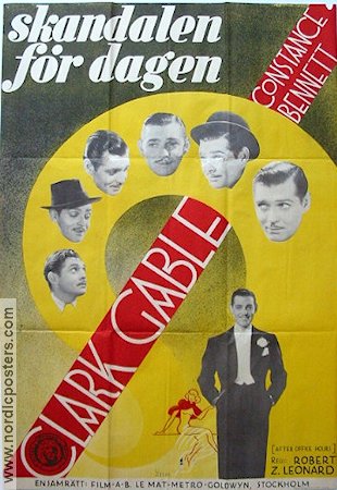After Office Hours 1935 poster Clark Gable