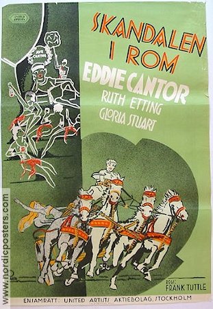 Roman Scandals 1934 movie poster Eddie Cantor Sword and sandal