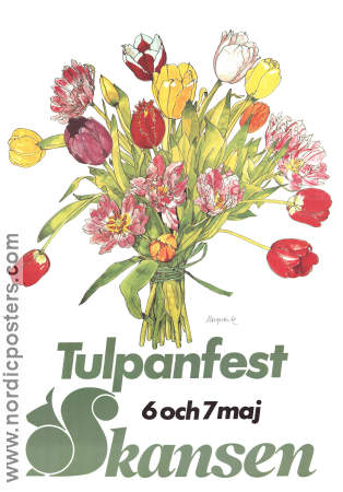 Skansen tulpanfest 1979 poster Find more: Skansen Flowers and plants