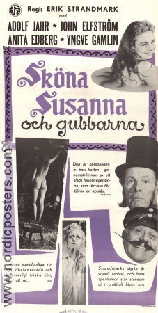 Sköna Susanna och gubbarna 1959 poster Adolf Jahr Erik Strandmark
