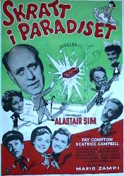 Laughter in Paradise 1952 movie poster Alastair Sim Audrey Hepburn