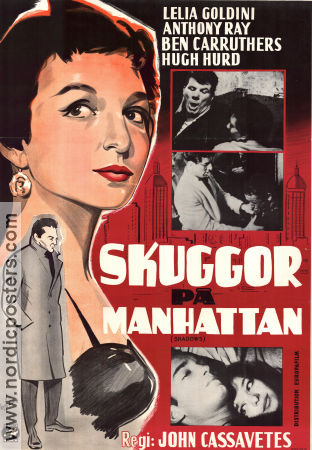 Skuggor på Manhattan 1962 poster Ben Carruthers Lelia Goldoni Hugh Hurd John Cassavetes