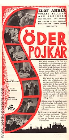 Söderpojkar 1940 poster Elof Ahrle Gösta Stevens