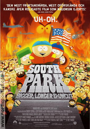 South Park: Bigger Longer and Uncut 1999 poster Matt Stone Trey Parker