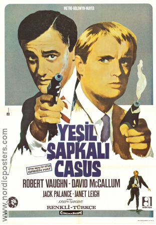 The Spy in the Green Hat 1967 movie poster Robert Vaughn David McCallum Jack Palance Janet Leigh Joseph Sargent Find more: Man From UNCLE Agents Poster from: Türkiye