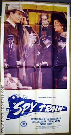 Spy Train 1943 movie poster Richard Travis Catherine Craig Harold Young Trains
