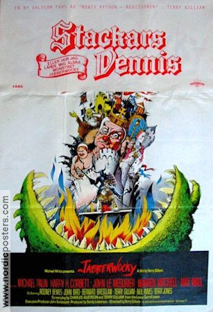 Jabberwocky 1980 movie poster Michael Palin Terry Gilliam Find more: Monty Python