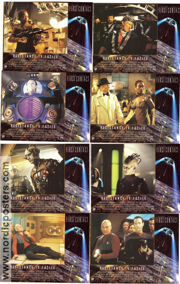 Star Trek: First Contact 1996 lobby card set Patrick Stewart Find more: Star Trek