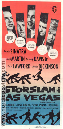 Ocean´s 11 1960 movie poster Frank Sinatra Dean Martin Sammy Davis Jr Peter Lawford Angie Dickinson Lewis Milestone