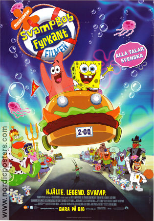 The SpongeBob SquarePants Movie 2004 movie poster Tom Kenny Stephen Hillenburg Animation From TV
