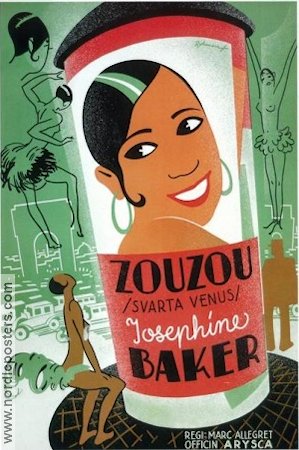 Zouzou 1934 movie poster Josephine Baker