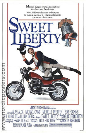 Sweet Liberty 1986 poster Michael Caine Alan Alda