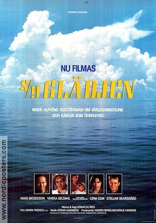 S-Y Glädjen 1989 movie poster Lena Olin Hans Mosesson Viveka Seldahl Stellan Skarsgård Göran du Rées