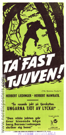 The Mysterious Poacher 1950 movie poster Herbert Leidinger Herbert Navratil Vera Kulicek Don Chaffey