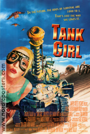 Tank Girl 1995 movie poster Lori Petty Ice-T Naomi Watts Rachel Talalay From comics